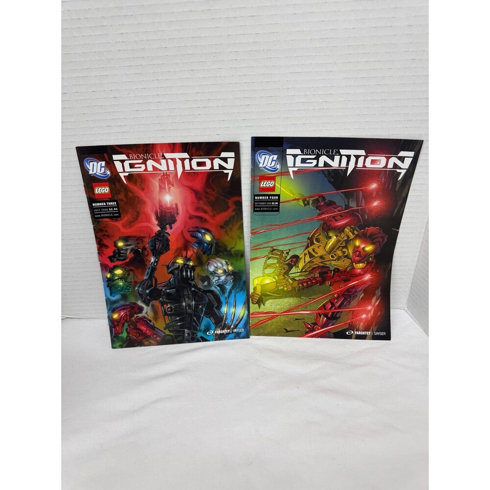 Bionicle: Ignition LEGO comic book series published by DC Comics, 2 Issues set